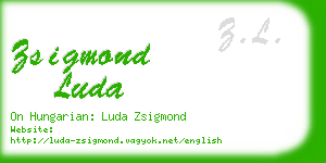 zsigmond luda business card